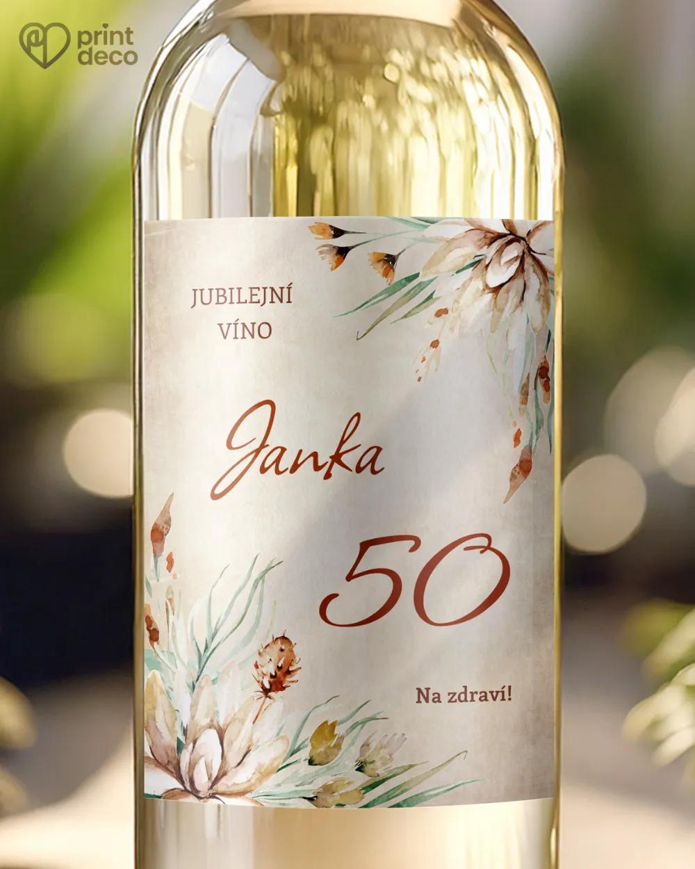 Etikety na láhve Savana