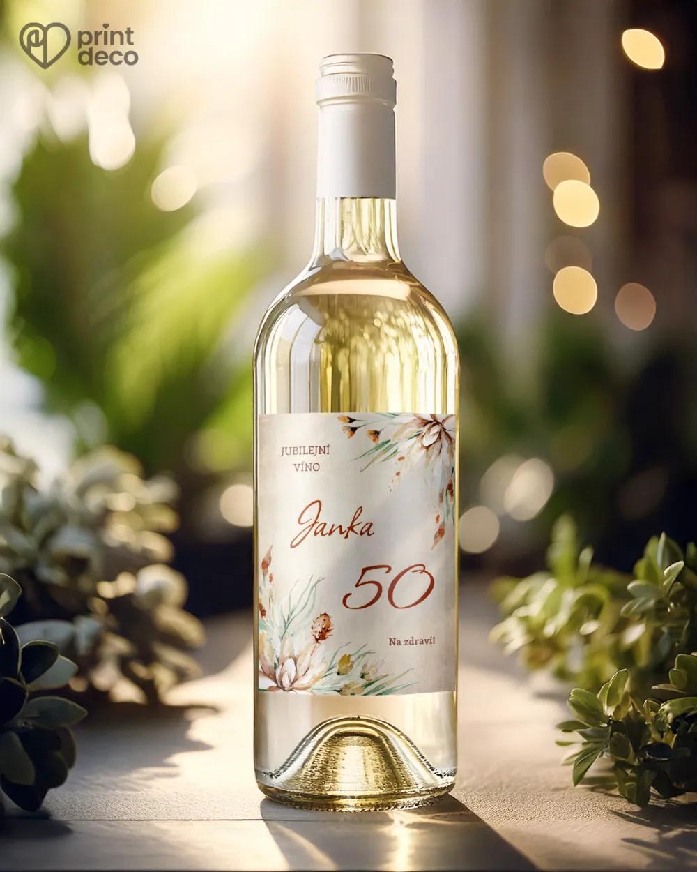 Etikety na láhve Savana 1/2