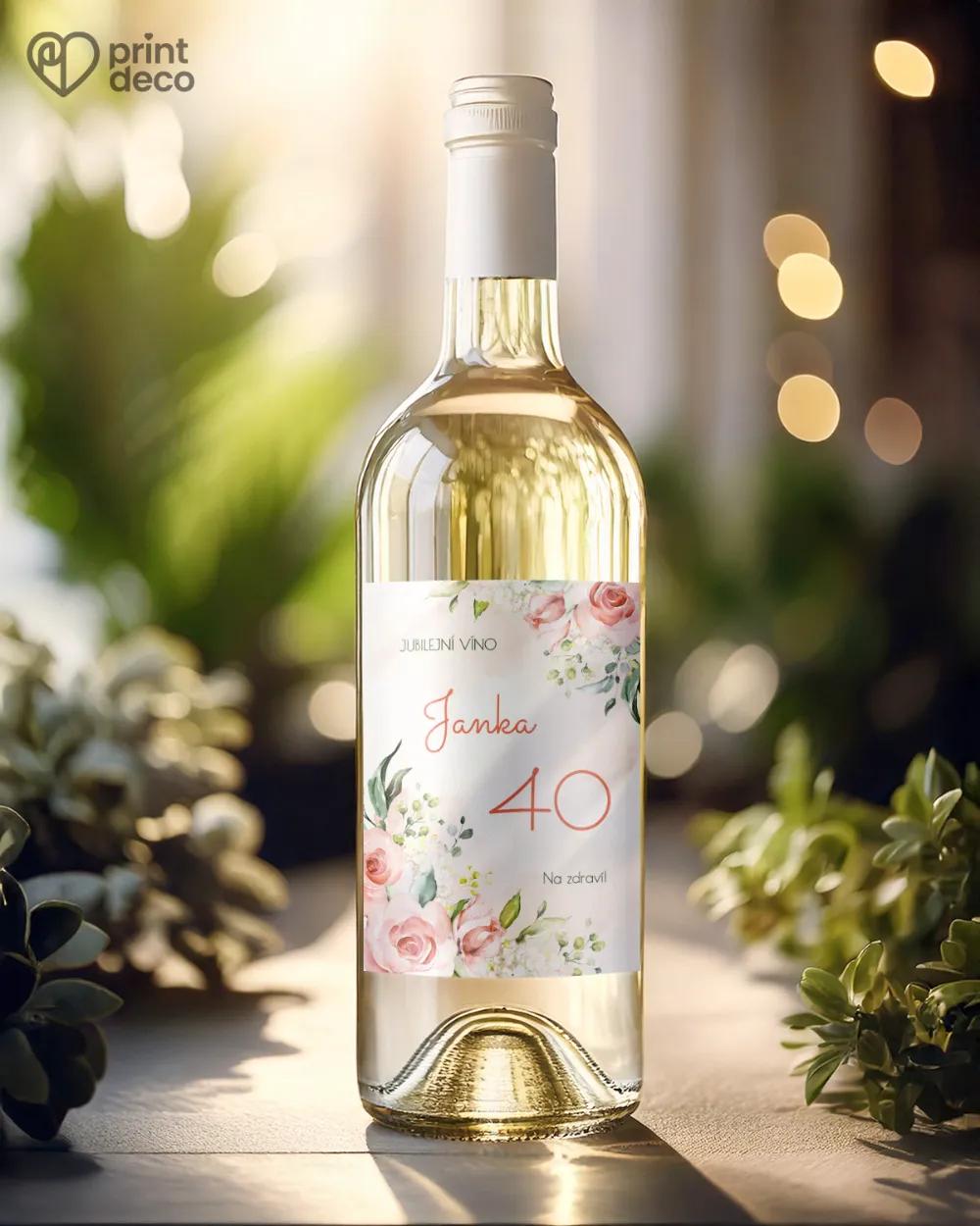 Etikety na láhve Růže VIII. 1/2