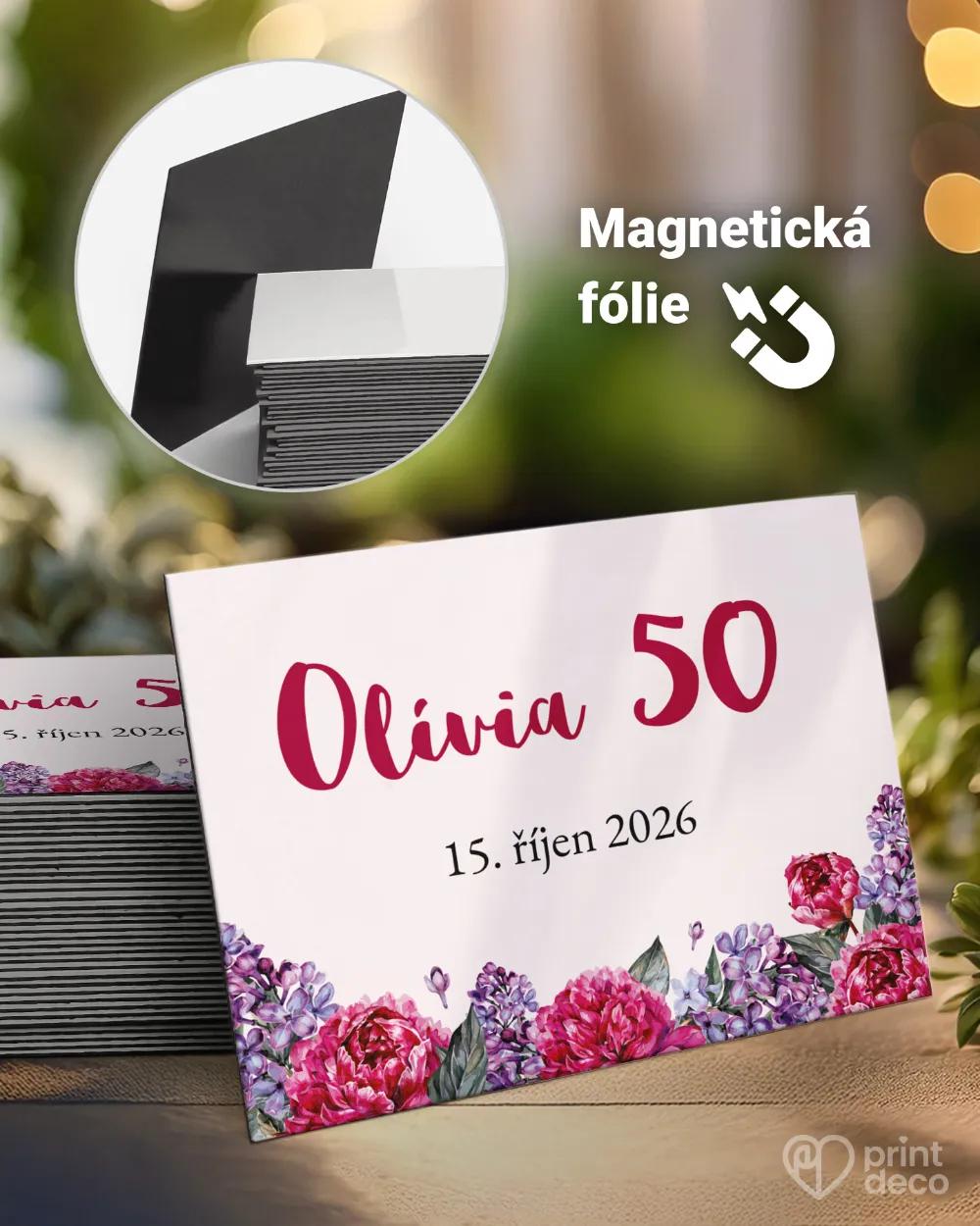 Památeční magnetky z oslavy Pivoňky s šeříkem