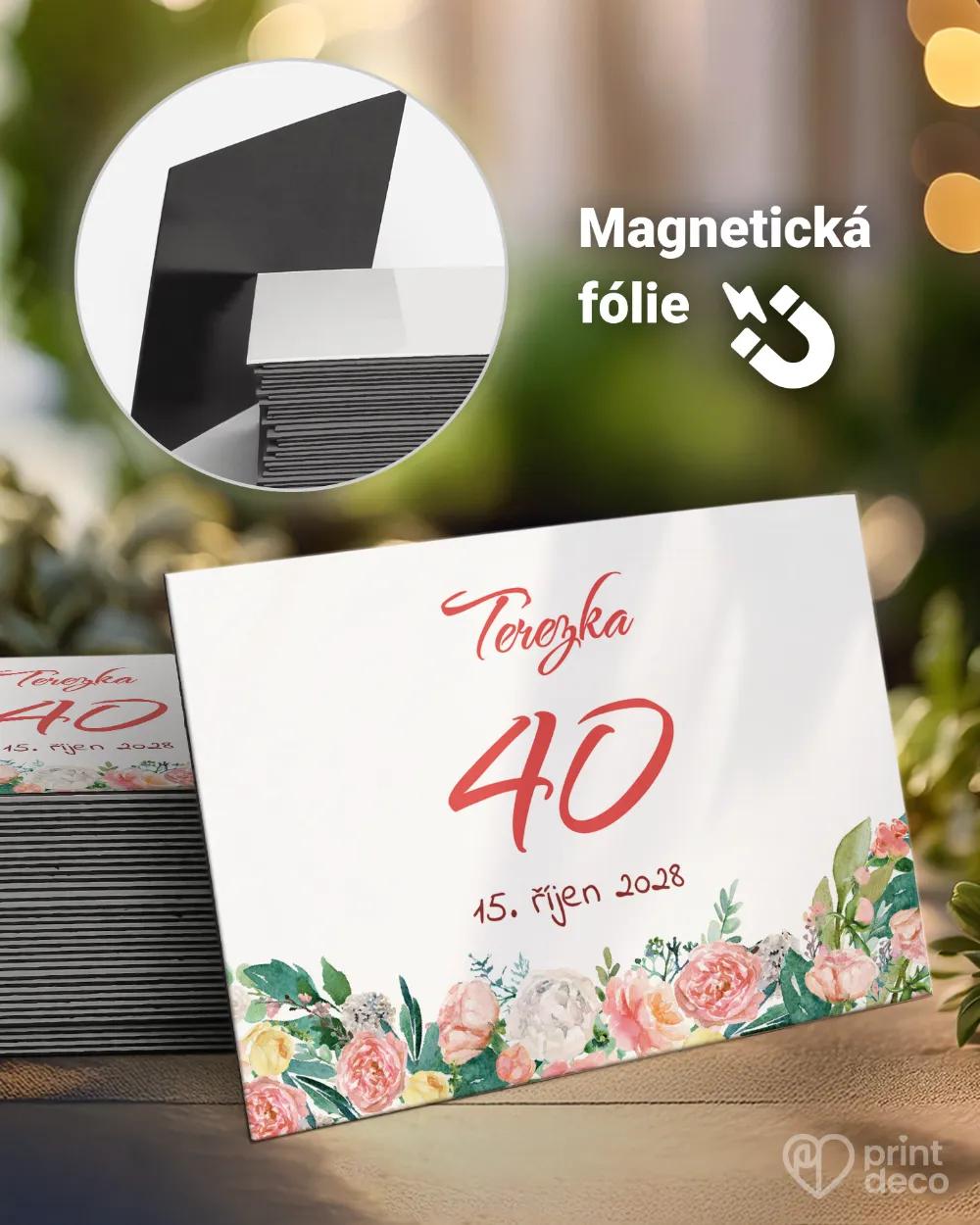 Památeční magnetky z oslavy Věnec květin