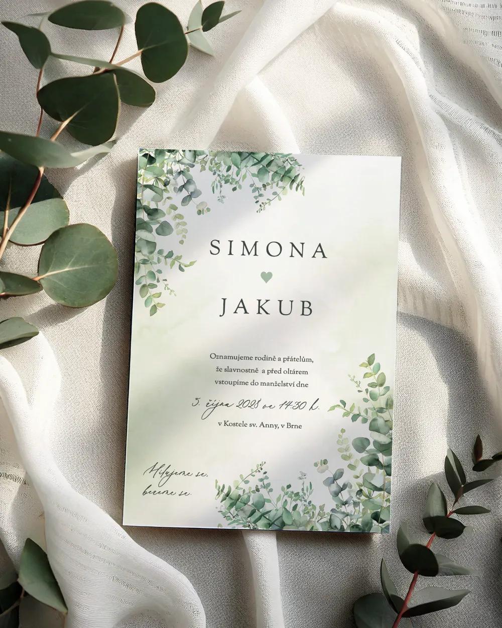 Svatební oznámení - Slib přírody III 1/2