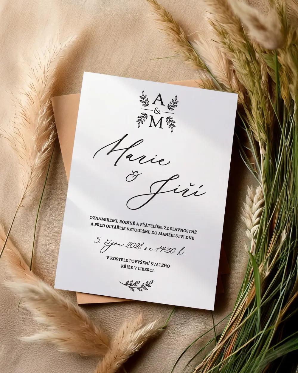 Svatební oznámení - Jednoduchá láska I 1/2