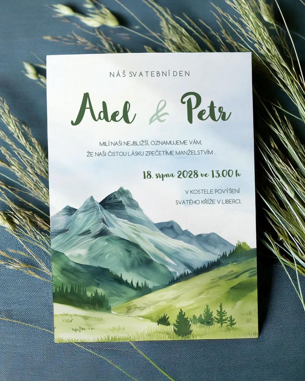 Svatební oznámení - Láska z hor III