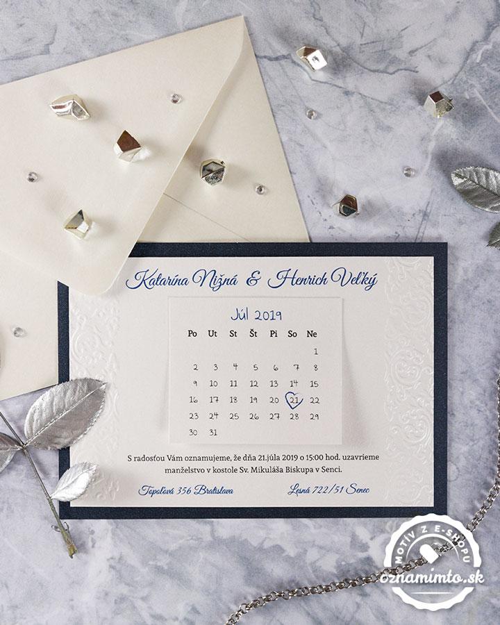 Luxusní svatební oznámení Royal s královským motivem Test 2/7