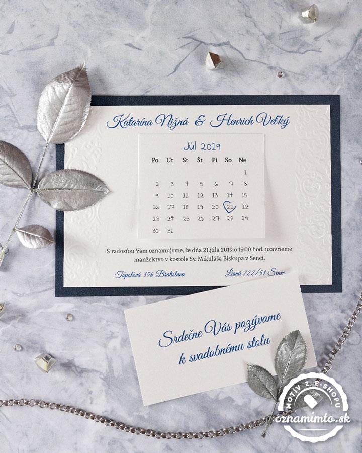 Luxusní svatební oznámení Royal s královským motivem Test 3/7