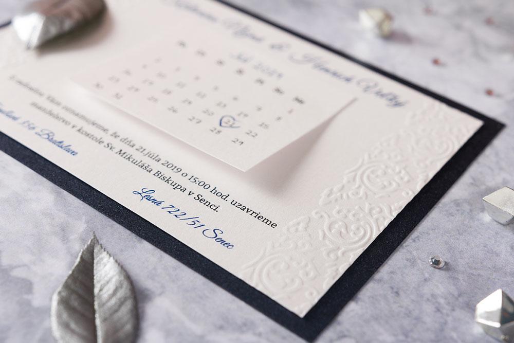 Luxusní svatební oznámení Royal s královským motivem Test 6/7