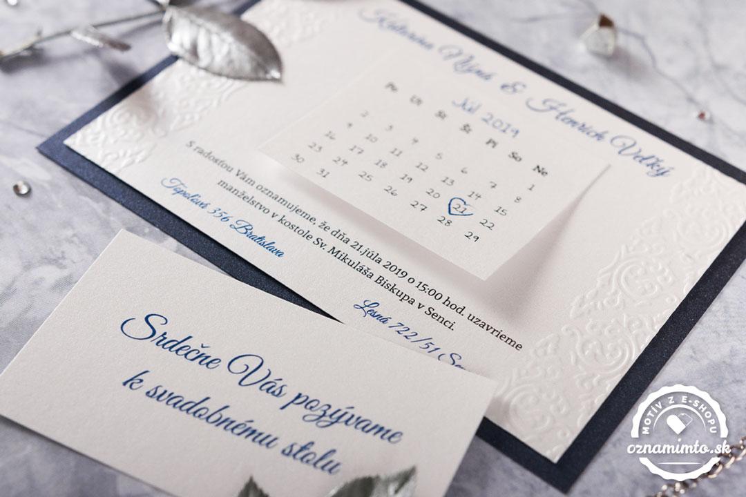 Luxusní svatební oznámení Royal s královským motivem Test 4/7