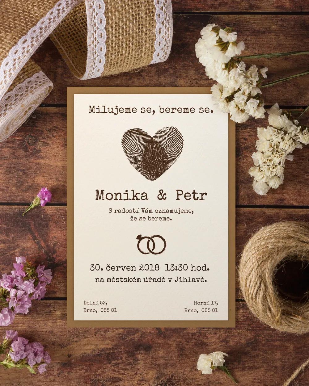 Svatební oznámení ve vintage stylu - Vintage I. 7/12