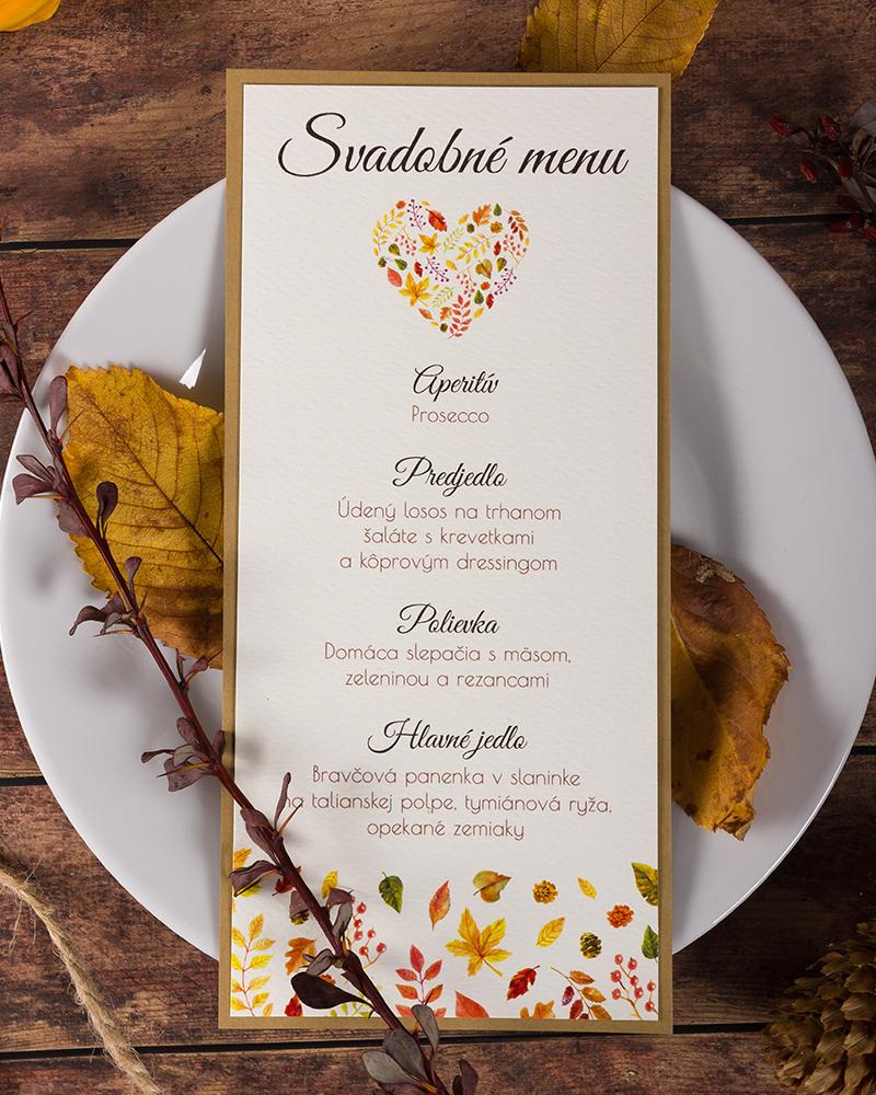 Svatební menu - Pestrobarevný Podzim I. 2/3