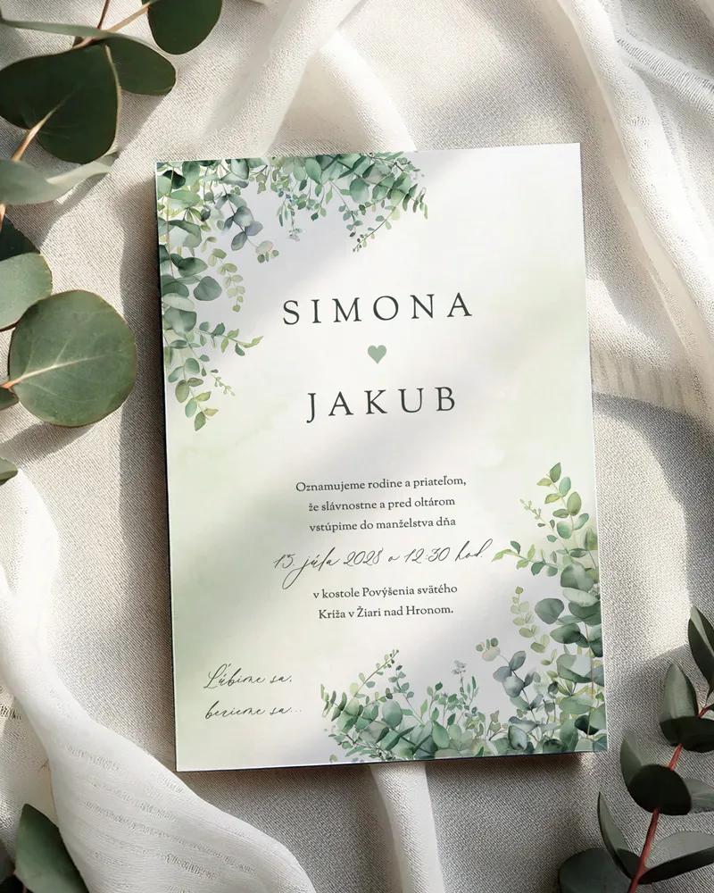Svadobné oznámenia - Sľúb prírody III