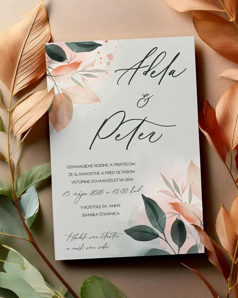 Svadobné oznámenia - Listy večnosti