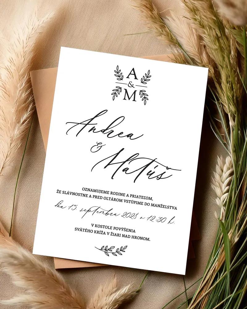 Svadobné oznámenia - Jednoduchá láska I