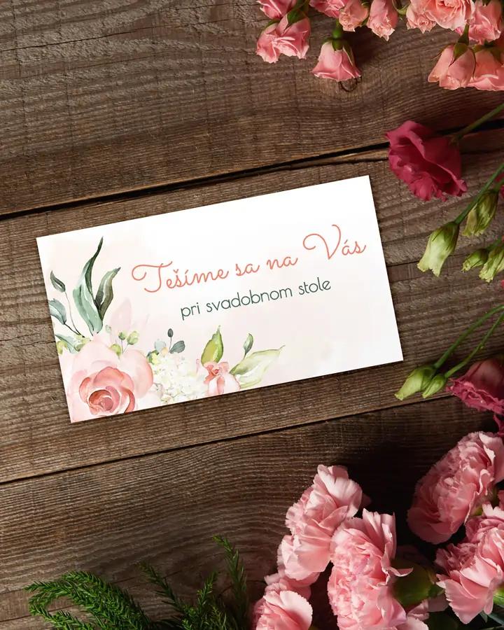 Svadobná pozvánka - Kvitnúce ruže