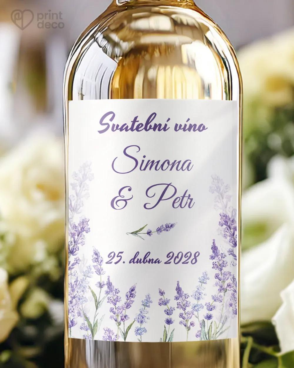 Svatební etikety Levandule