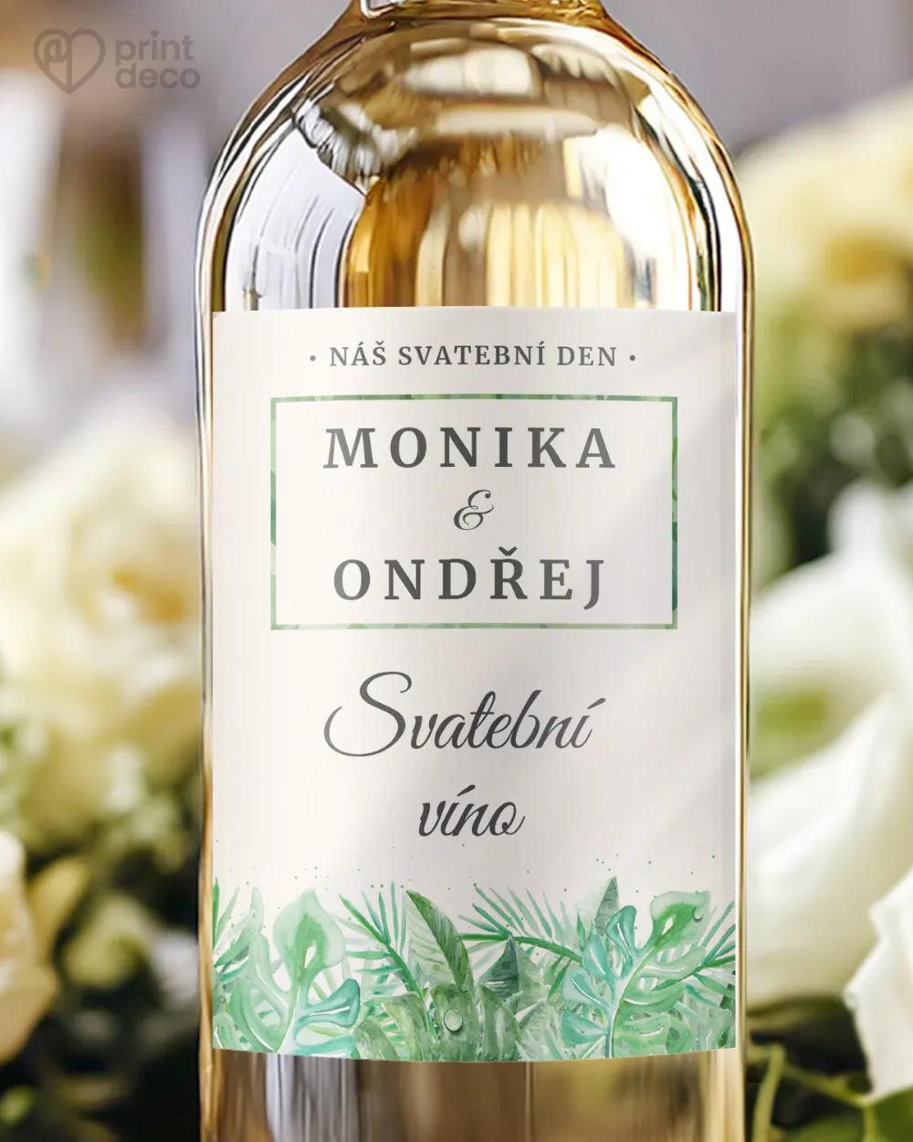 Svatební etikety v Greenery motivu
