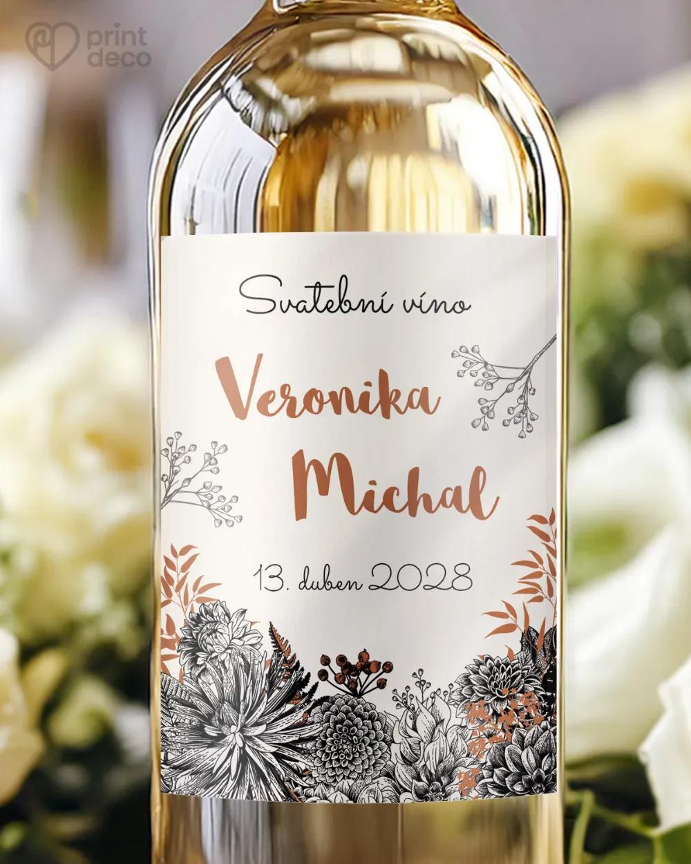 Svatební etikety Polní květiny III.