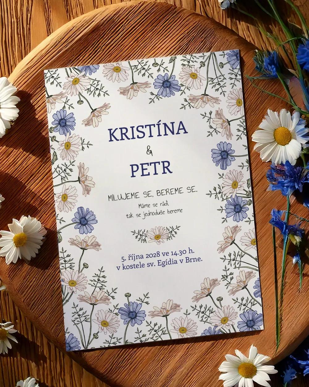 Svatební oznámení - Heřmánek