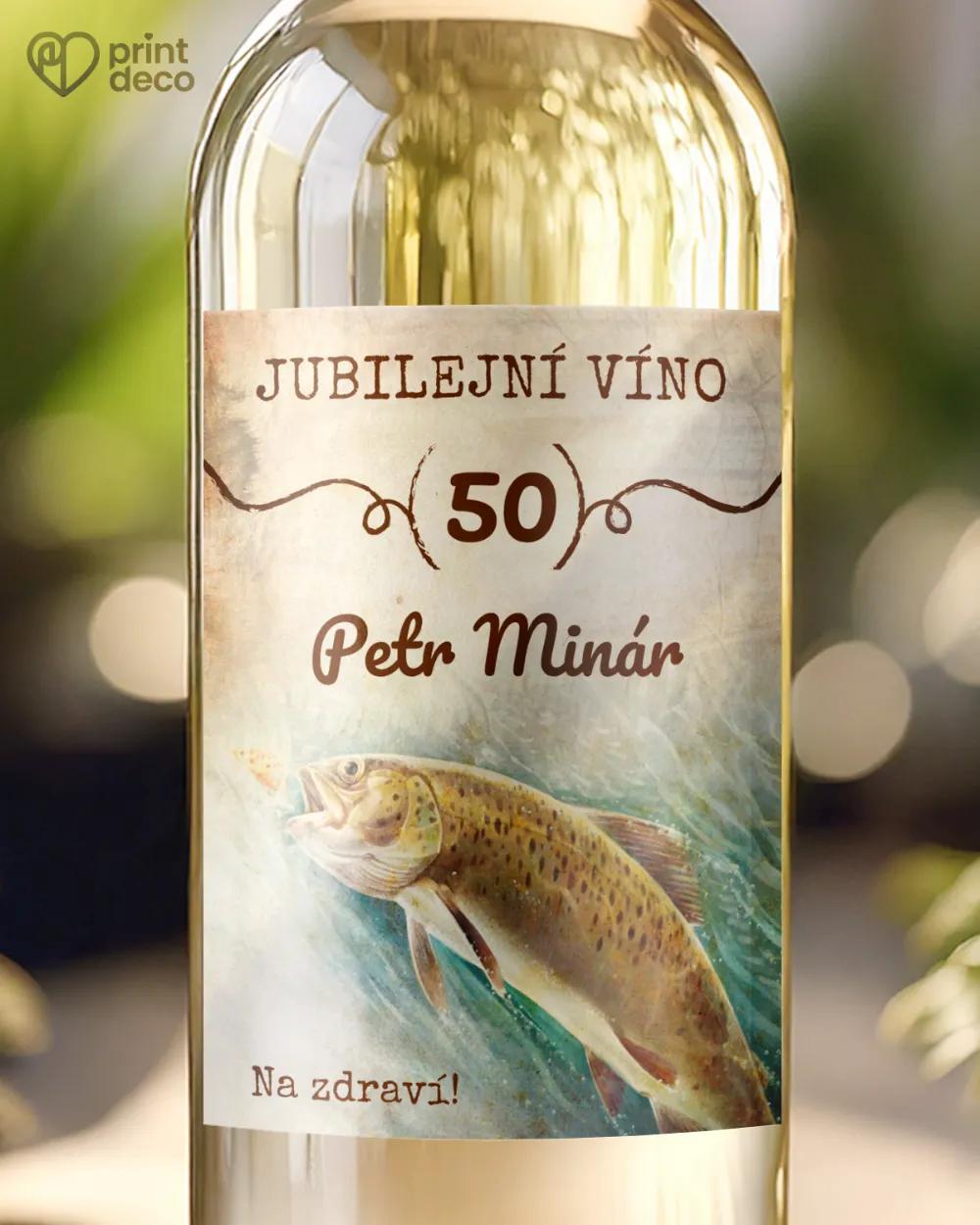 Etikety na láhve Rybář