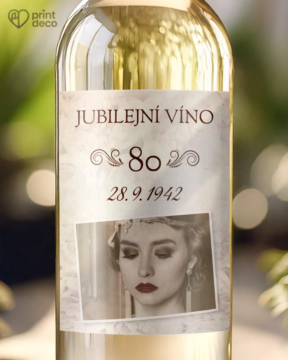 Etikety na láhve Vintage motiv s fotkov IV