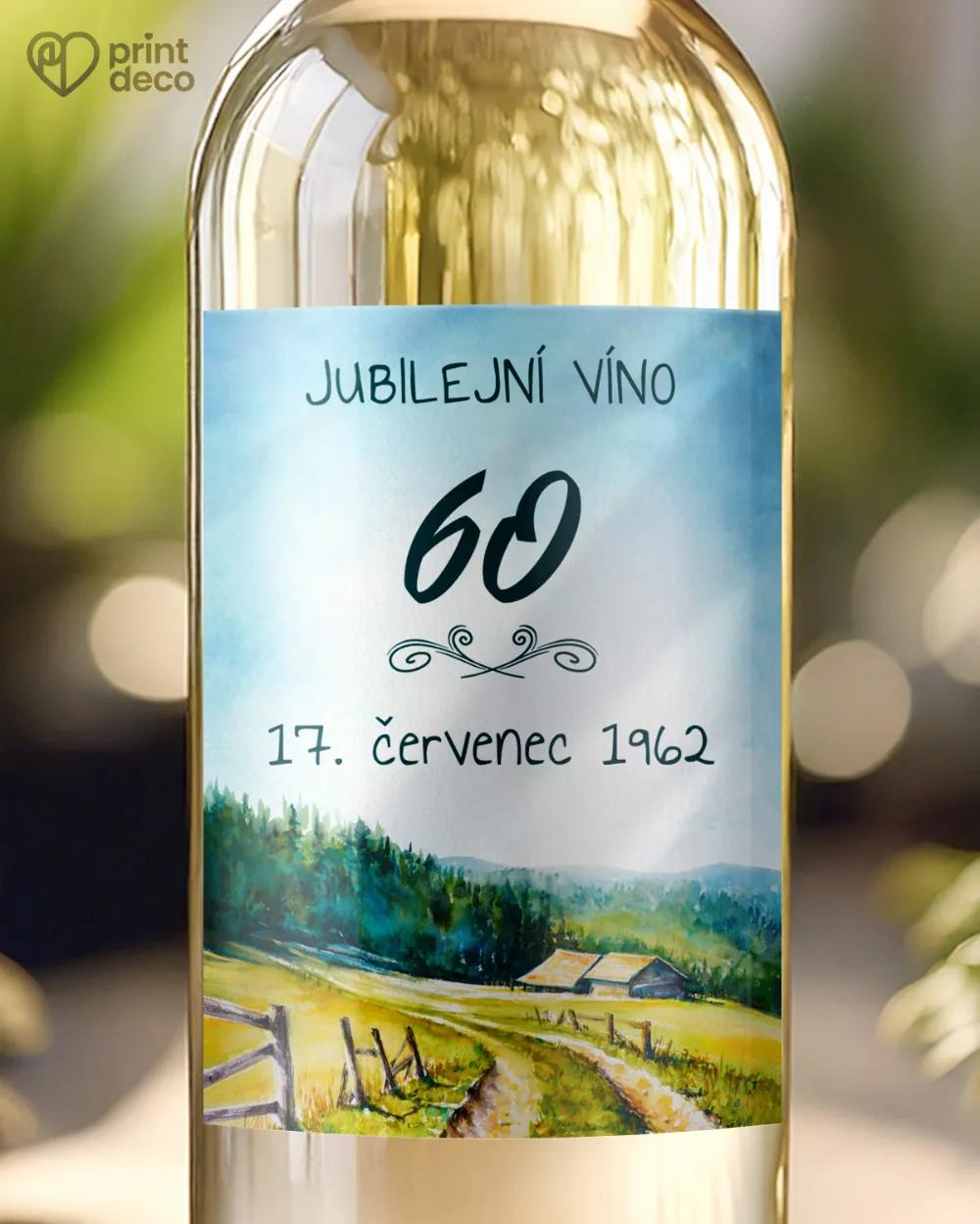 Etikety na láhve Lidová krajinka