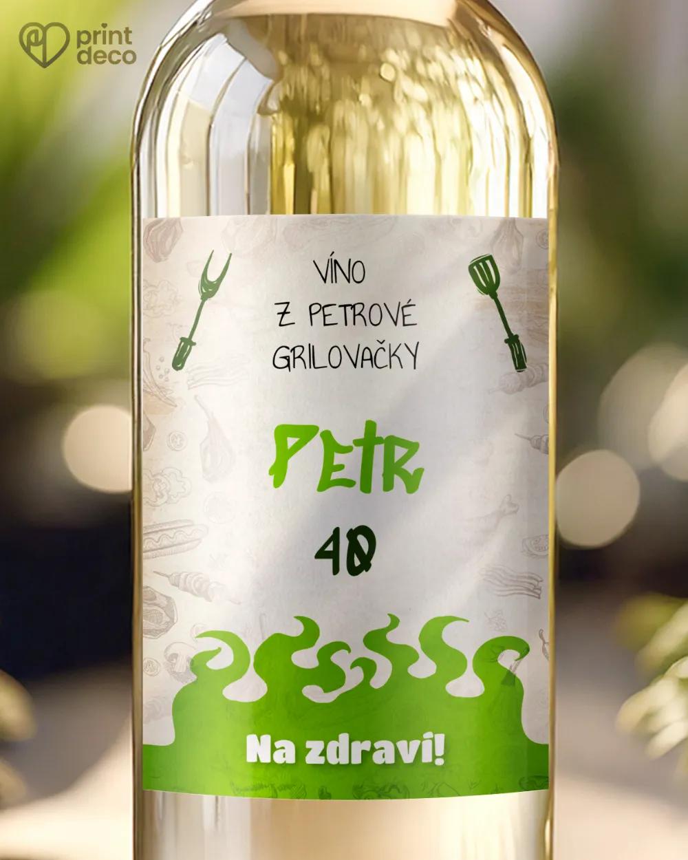 Etikety na láhve Grilovačka I.