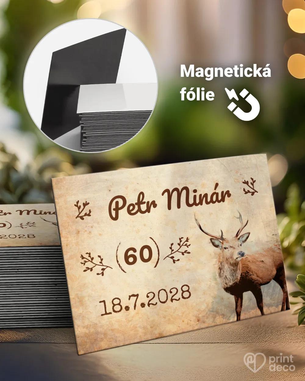 Památeční magnetky z oslavy Myslivec