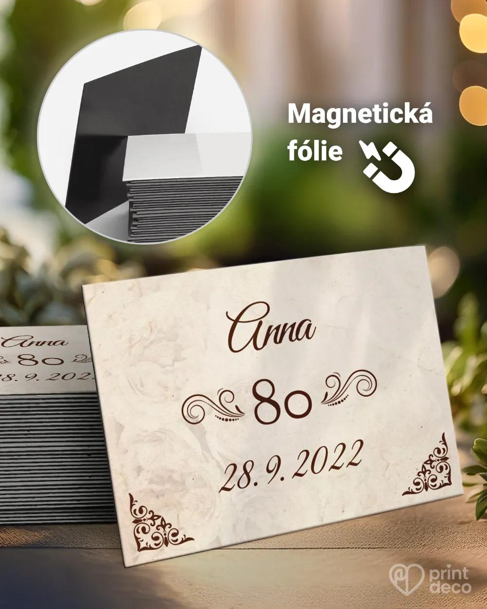 Památeční magnetky z oslavy Vintage motiv