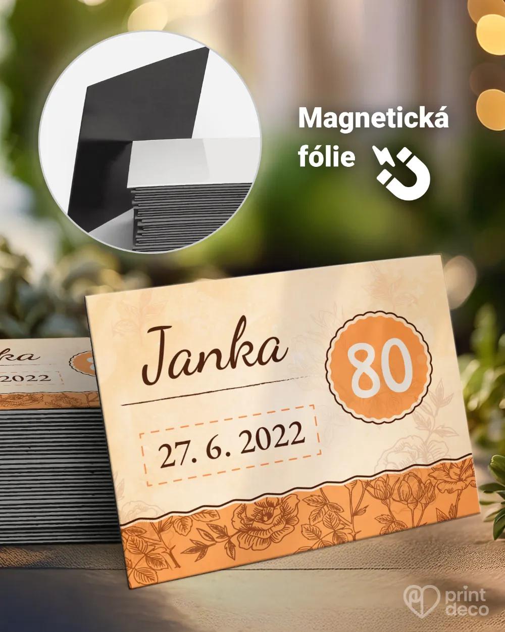 Památeční magnetky z oslavy Vintage motiv II