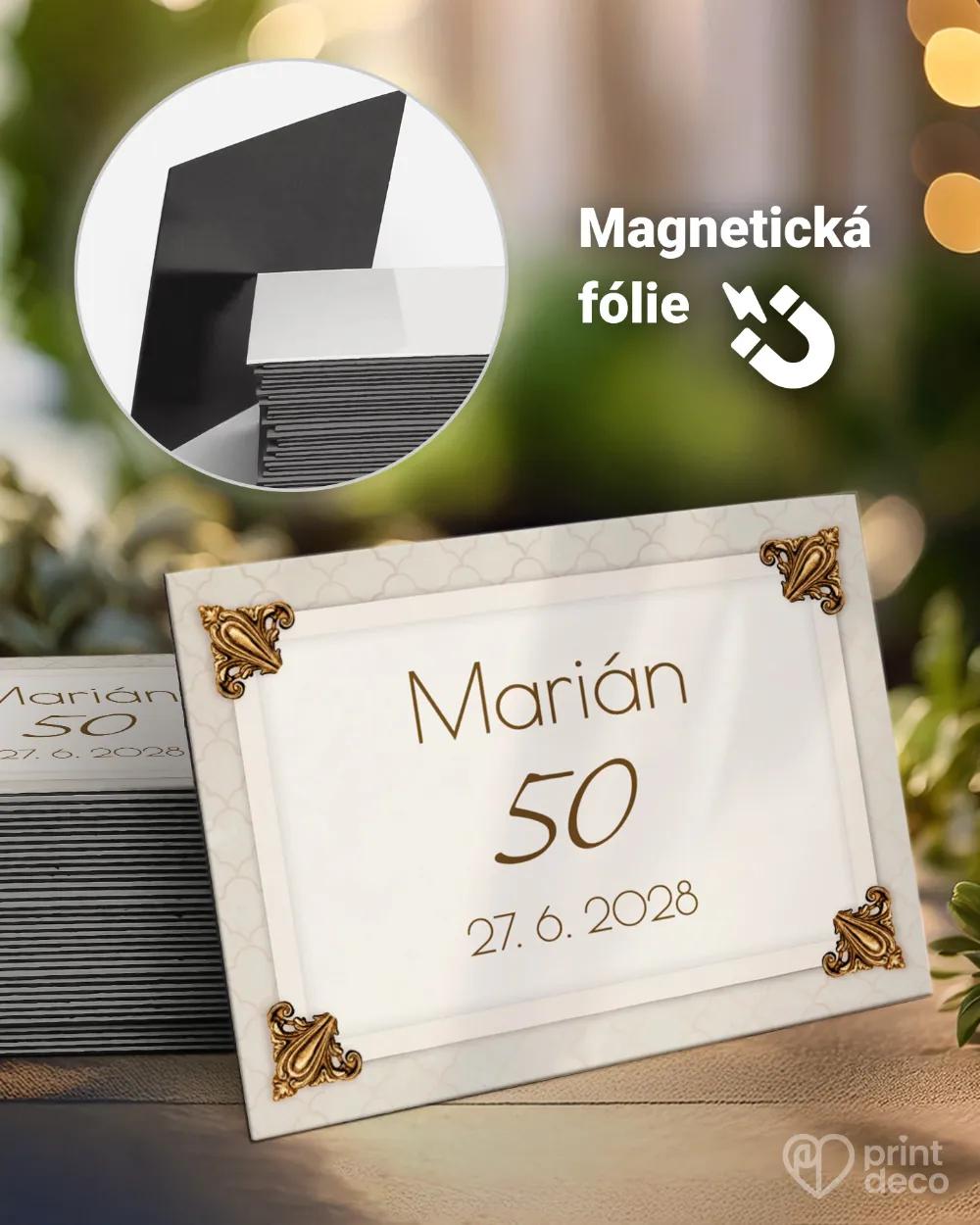 Památeční magnetky z oslavy ve vintage stylu III