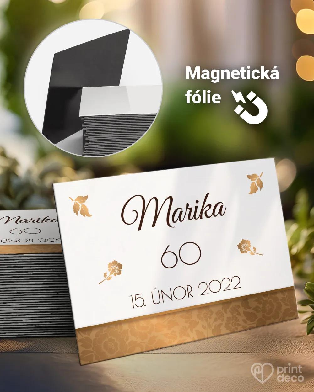 Památeční magnetky z oslavy Zlatá růže