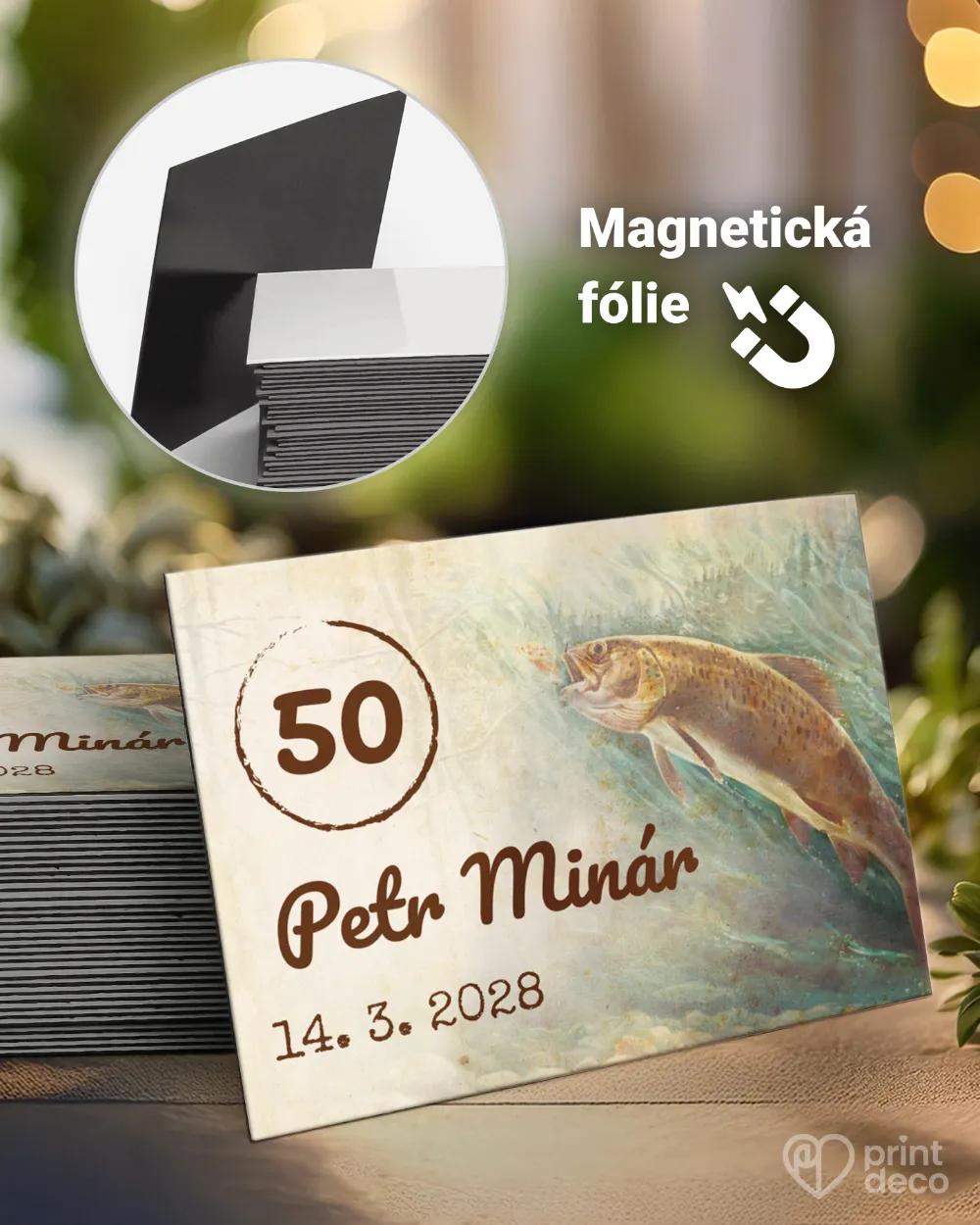 Památeční magnetky z oslavy Rybář