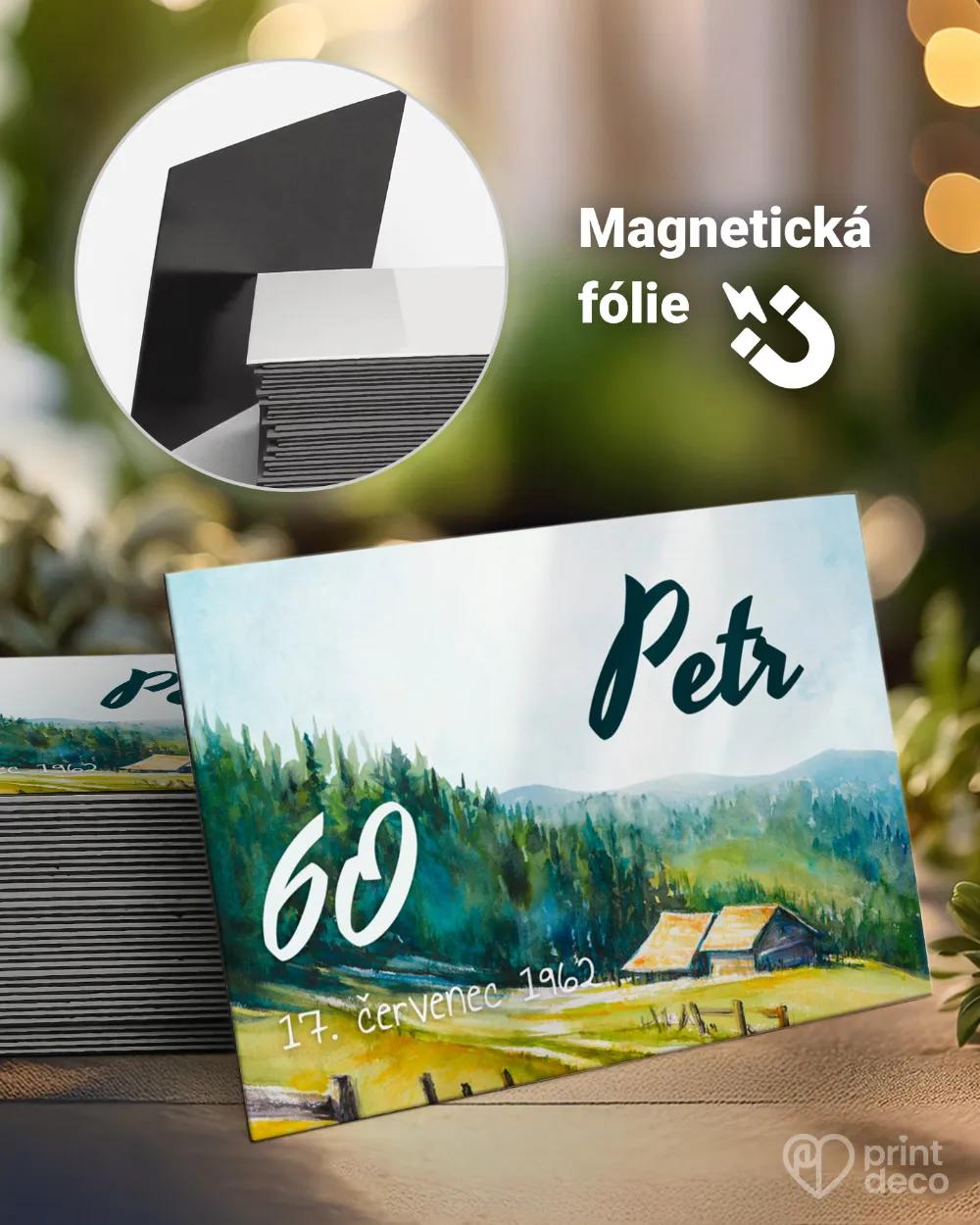 Památeční magnetky z oslavy Lidová krajinka