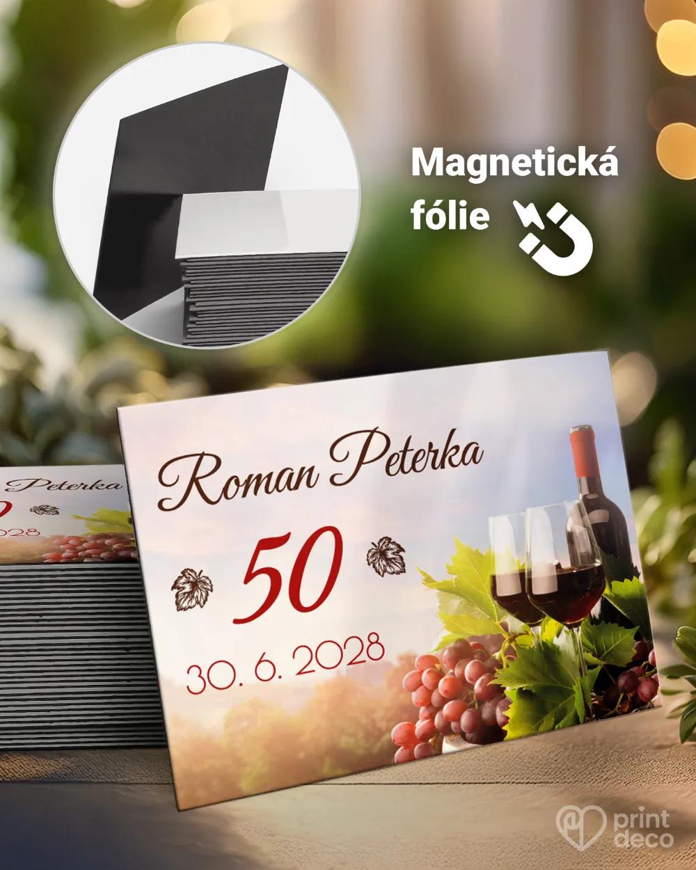 Památeční magnetky z oslavy Hrozny s vínem