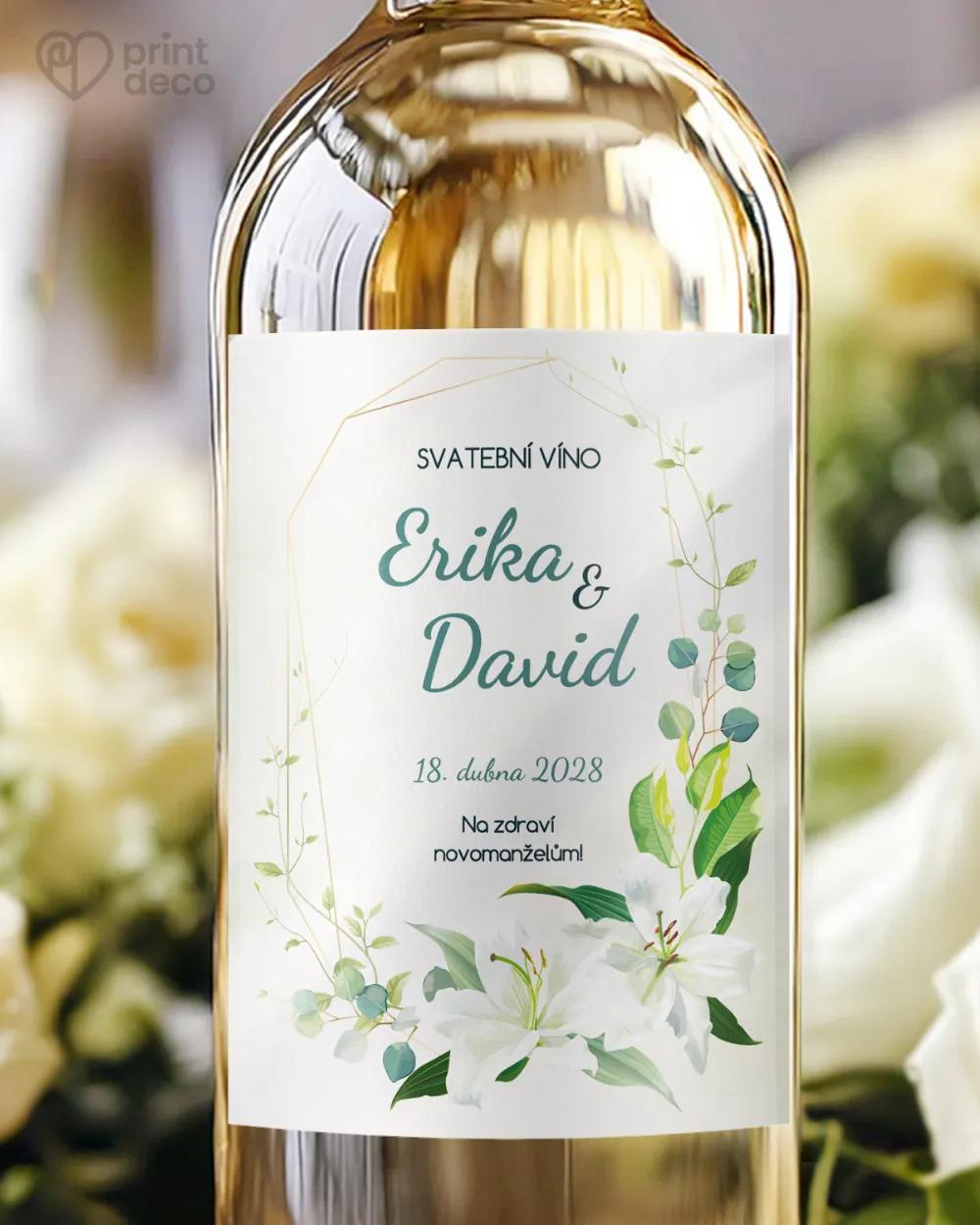 Svatební etikety Bílé lilie