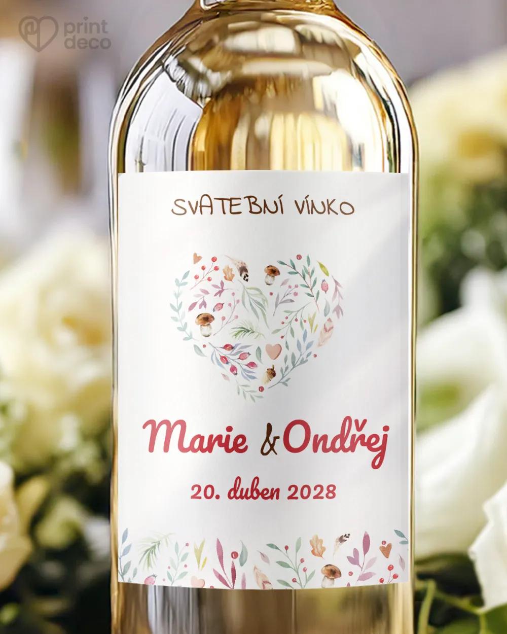 Svatební etikety Lesní plody II.