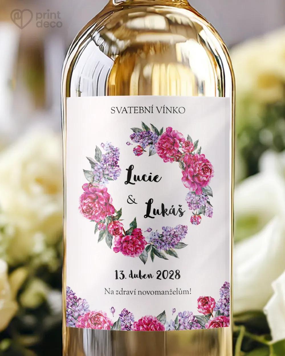 Svatební etikety Pivoňky s šeříkem II.