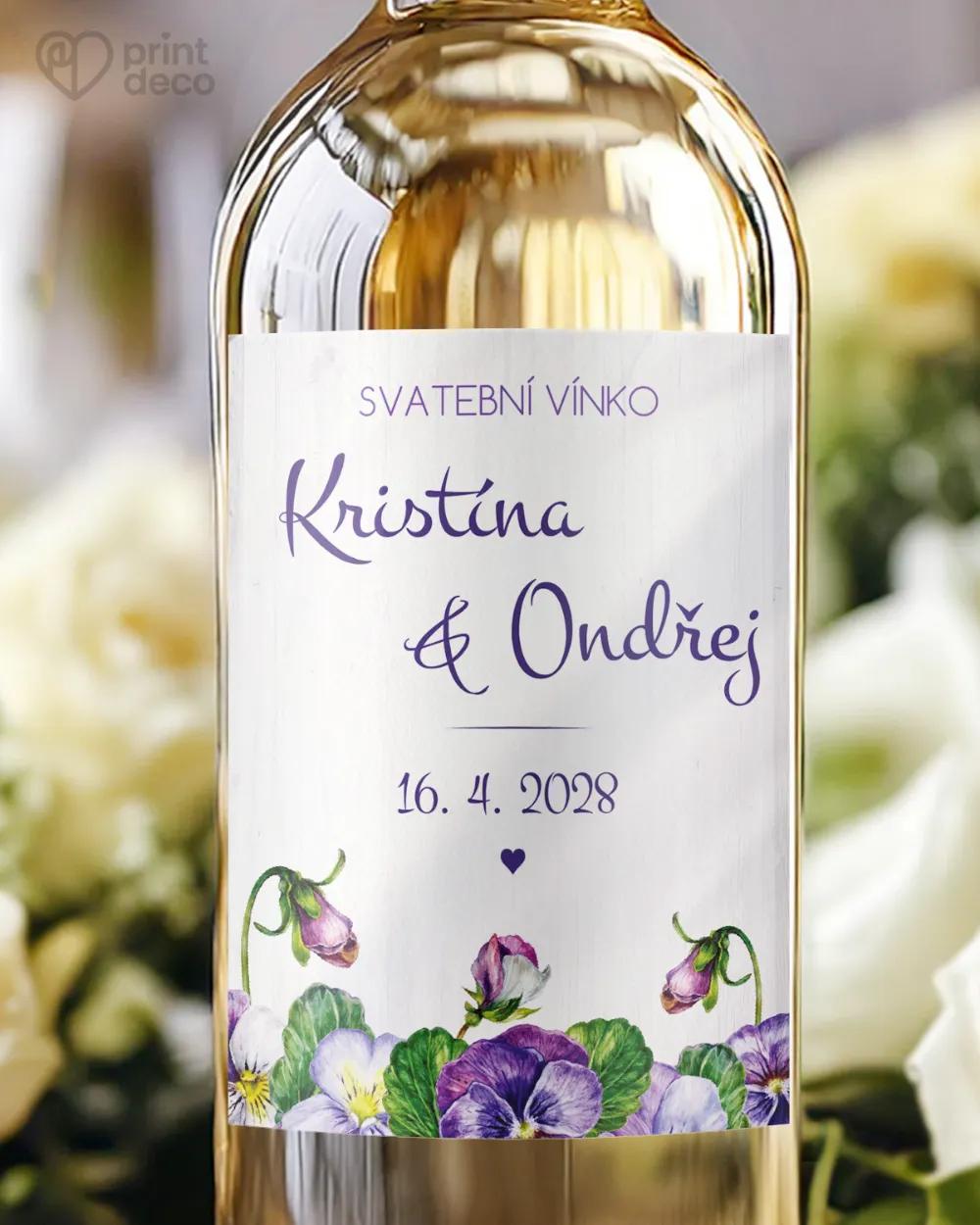 Svatební etikety Fialky