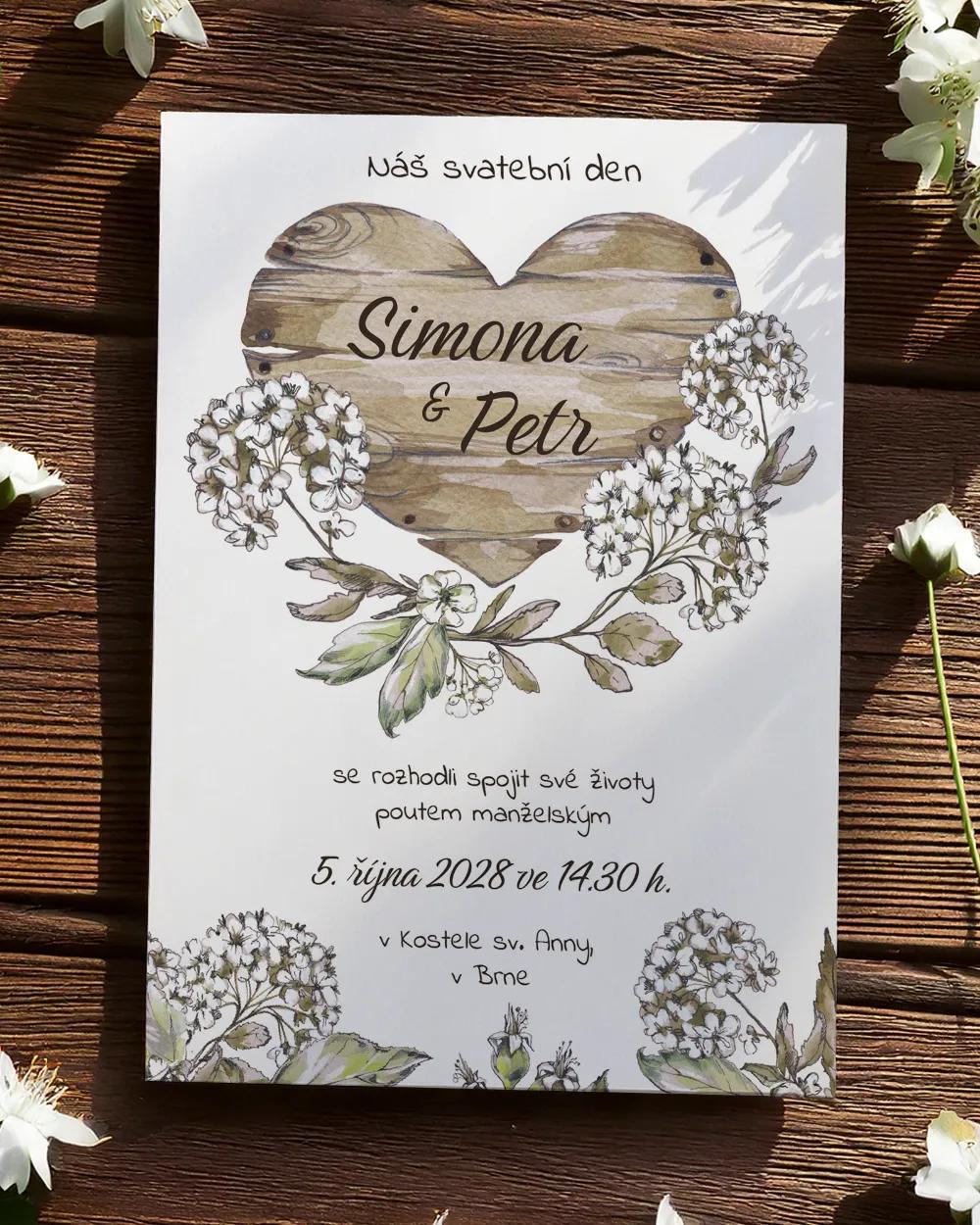 Svatební oznámení - Rustic