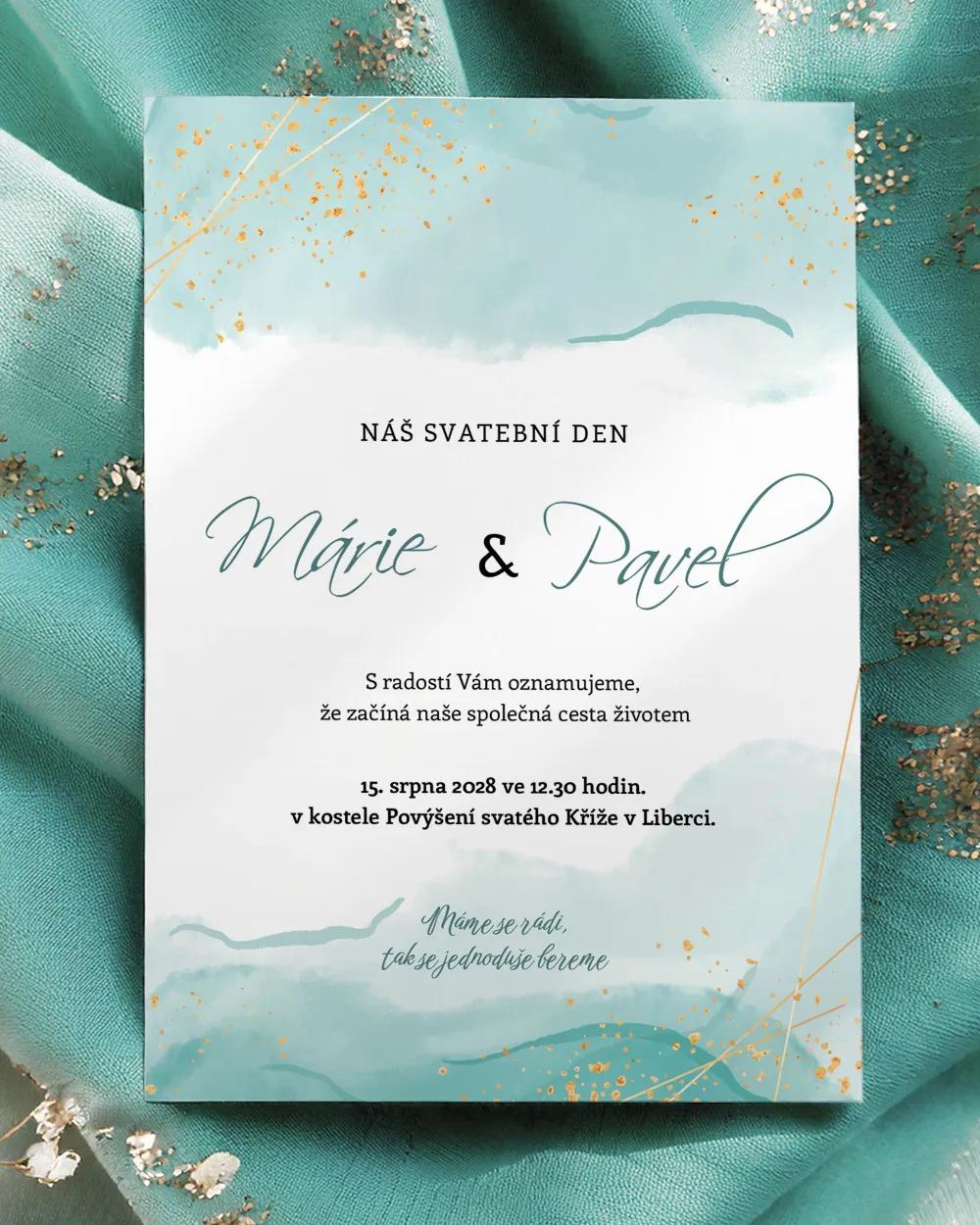 Svatební oznámení - Abstrakt 03