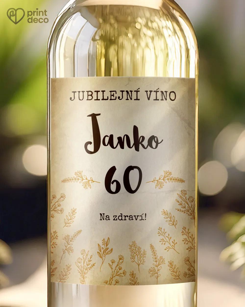 Etikety na láhve Vintage květiny