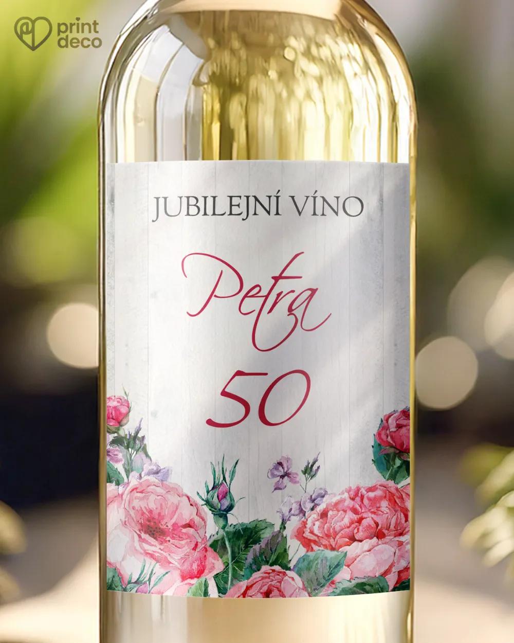 Etikety na láhve Růže II.