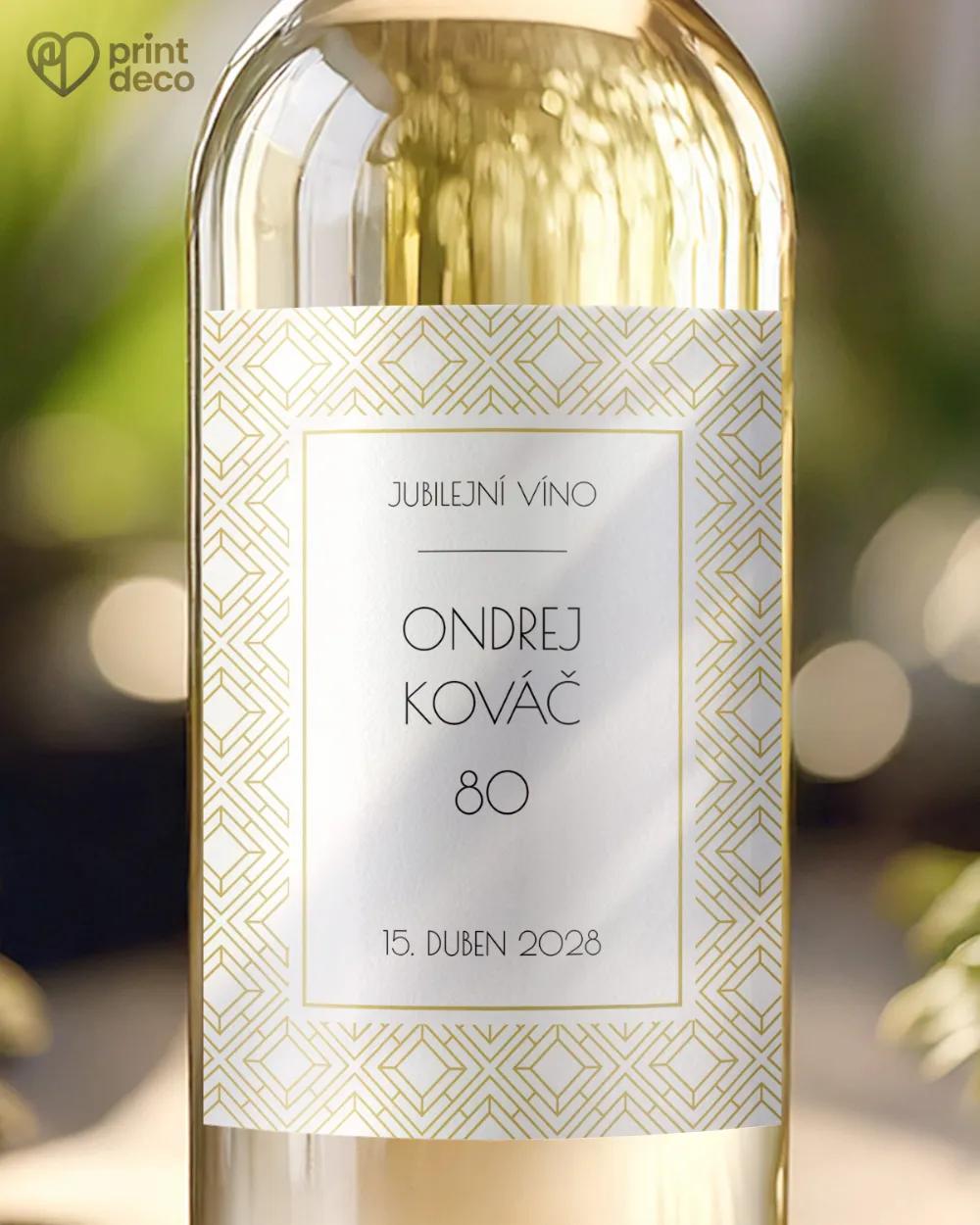 Etikety na láhve Art Deco I.