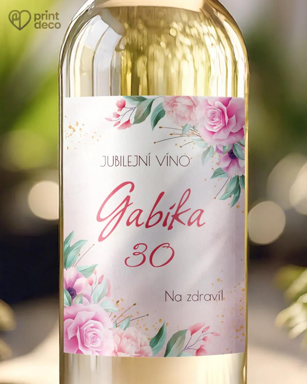 Etikety na láhve Ruže růže III.