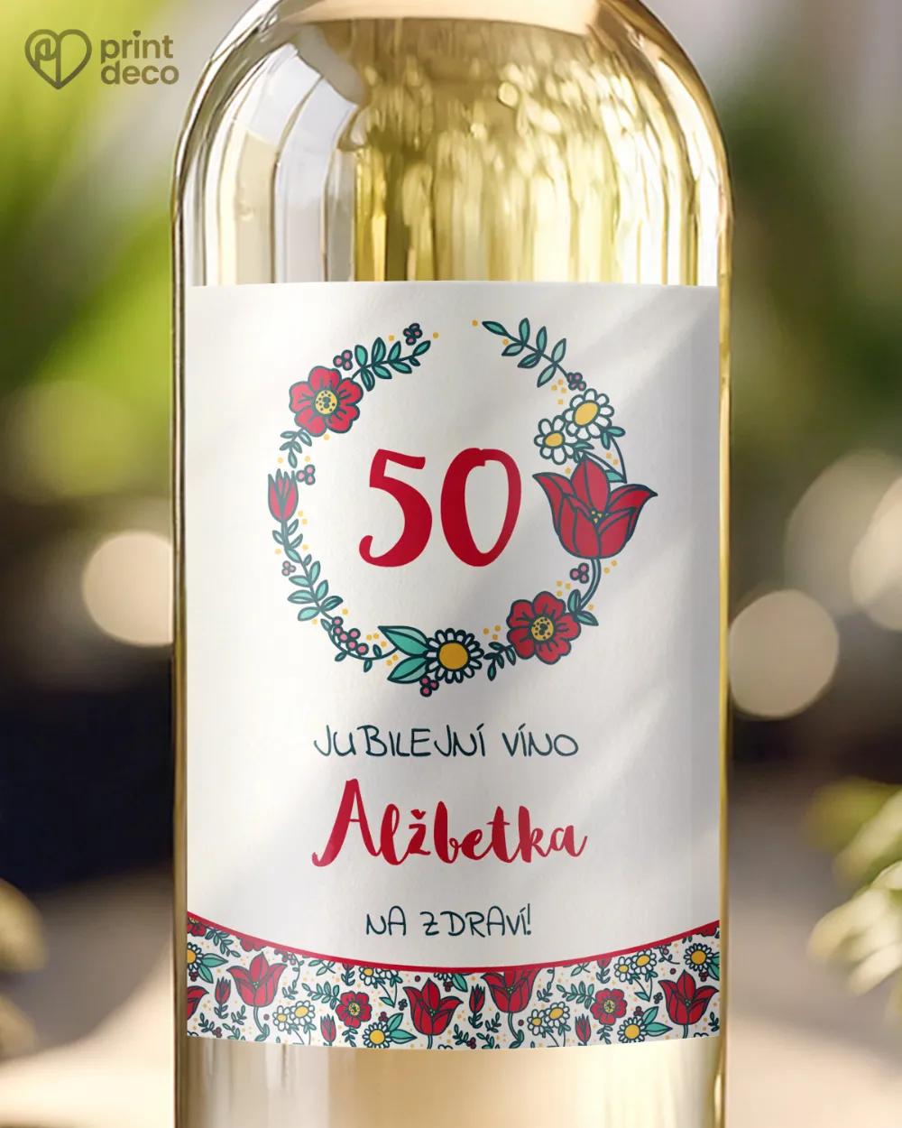 Etikety na láhve Polní máky II.