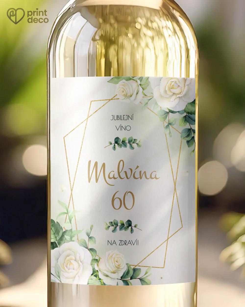 Etikety na láhve Růže V.
