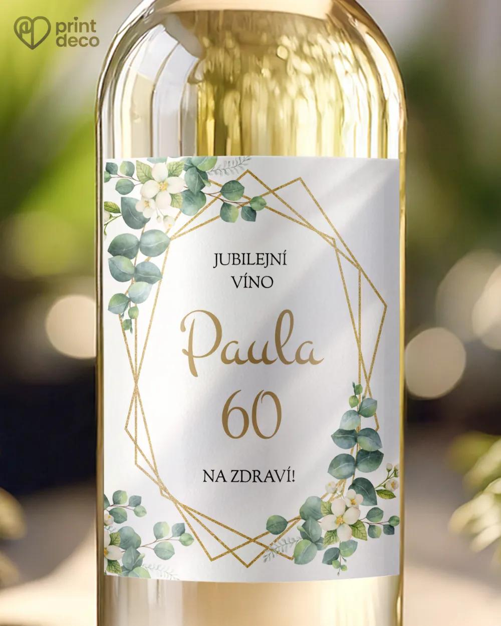 Etikety na láhve Greenery III.