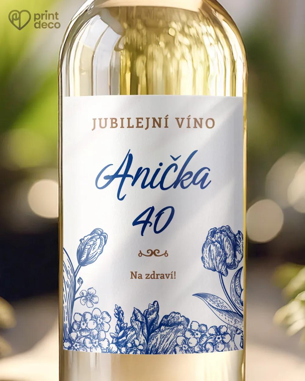 Etikety na láhve Greenery III. s fotografií