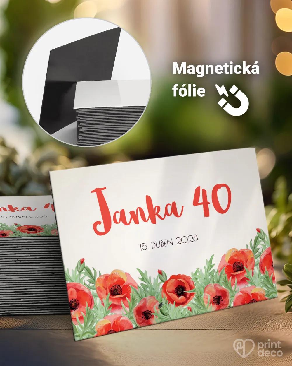 Památeční magnetky z oslavy Polní máky I.