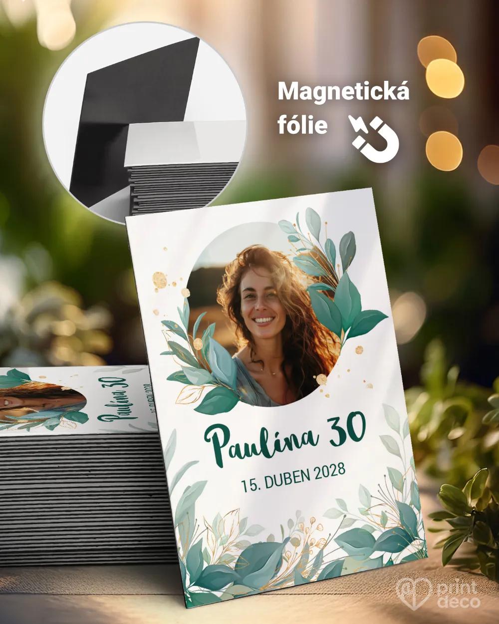 Památeční magnetky z oslavy Greenery II. s fotografií